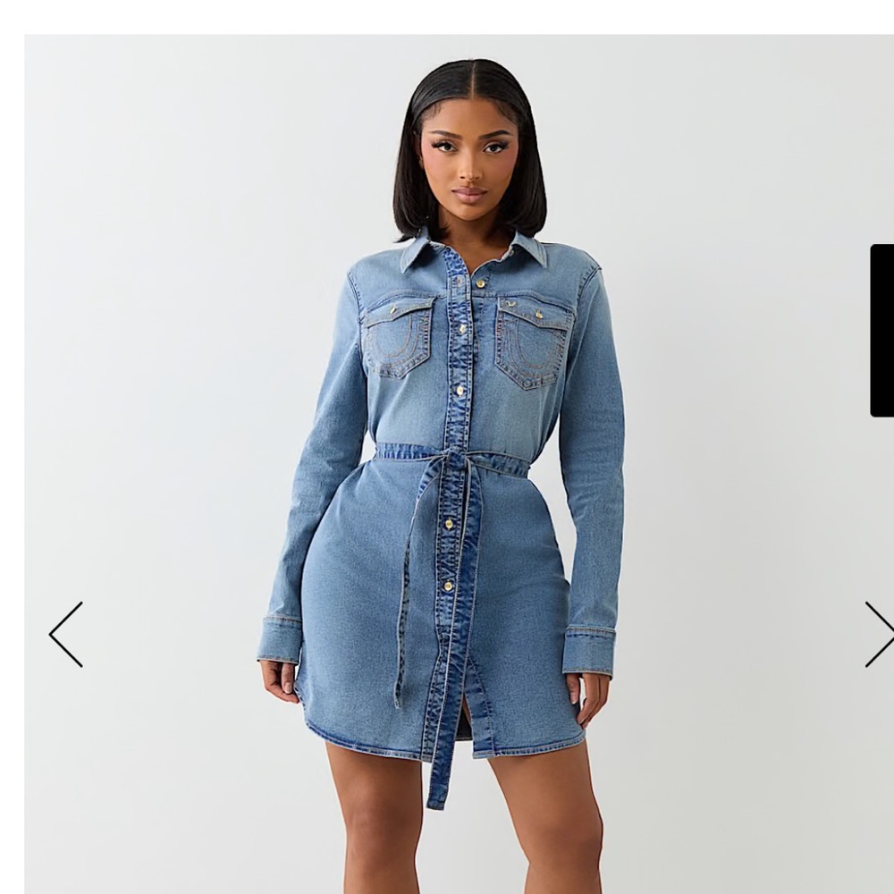 True Religion Blue Denim Dress